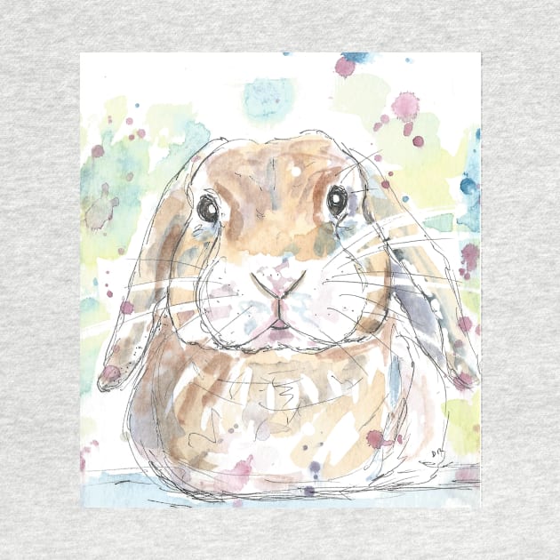 Lop Rabbit Portrait. by DebTheZeb